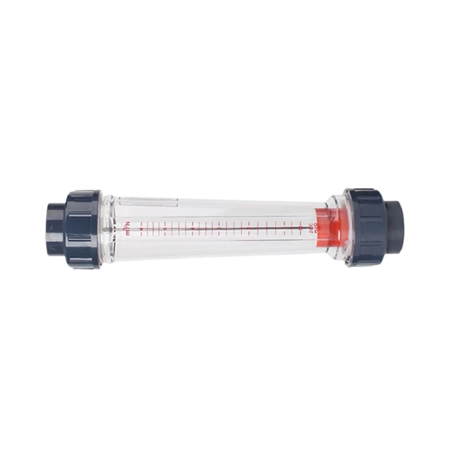 Medidor de flujo de líquido, rotámetro de plástico LZS-32 bMedidor de flujo en línea for medición de líquido en tuberías(LZS-32 1-10m3-h,Female Thread)