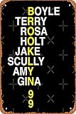 Brooklyn 99 Poster Metal Tin Sign Vintage 8x12 Inch