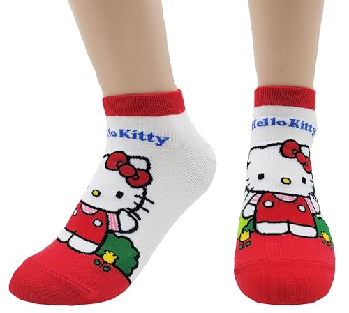 Image of JJMax Women's Kitty Cute Cartoon Cotton Blend Ankle Socks Sets