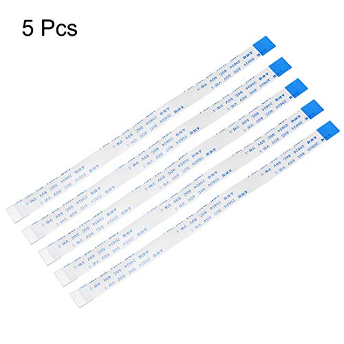 Uxcell Flexible Flat Cable, 16 Pins 0.5Mm Pitch 150Mm Fpc Ffc Flexible Ribbon Cable For Lcd Tv Dvd Player Laptop 5Pcs (B Type) #TOP1