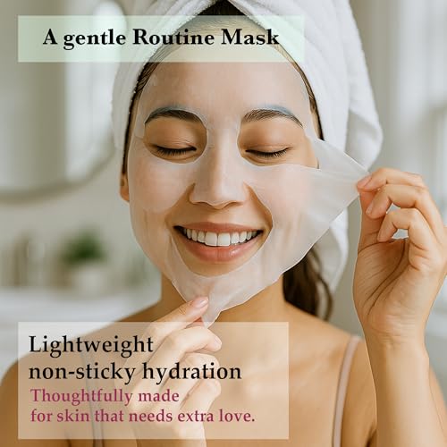 Premium Water Drop Face Mask, Hydrating Moisturizing Sheet Mask for Dry Skin, Daily Facial Masks for Glowing Skin, 60 Sheets - Image 6