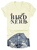 Bird Nerd T Shirt, Bird Nerd Shirt V Neck, Cool Birds Lovers Tshirt Birdwatching Present Birdwatcher Birder T-Shirt