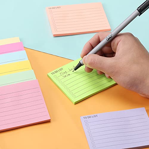 Mr. Pen- to Do List Sticky Notes, 3"x4", 9 Pads, 360 Sheets, Lined Checklist Sticky Pads with Smooth Writing, Easy Peel-Off, Thick Paper for Planning, Office, School & Daily Tasks