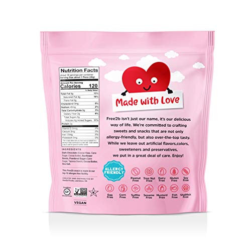 image for Free 2b Valentine’s Day Dark Chocolate Sunflower Butter Cups, Gluten