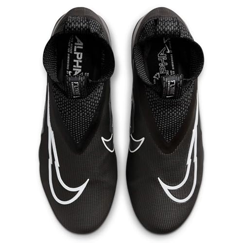 Image of Nike Alpha Menace Elite 3 White /Particle Grey /Opti Yellow /Black Mens Football Cleat.