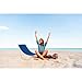MT MALATEC Strandliege mit Tragetasche Klappbar Belastbar bis 110 kg Wasserdicht Garten Tarasse Strand Camping Stahl Blau 23563