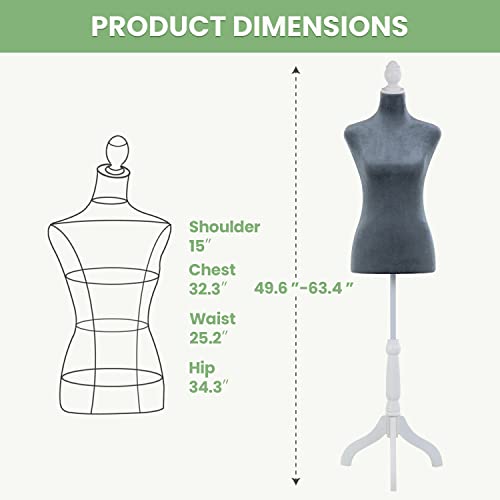 PayLessHere | Female Mannequin Torso | Gray | Lightweight by PayLessHere - Used condition - Image 8