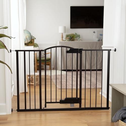 Ingenuity Easy Open Baby Gate & Dog Gate, Hands-Free Open Patent-Pending Foot Pedal, 27.5"-52" Wide, 28" Tall, Hardware or Pressure Mounted, Install in Doorway, Bottom of Stairs, or Wall - Espresso - image 7