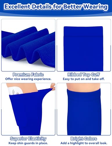 Image of Olreco Kids Soccer Socks Toddler Baseball Socks 3D Heel Youth Softball Sock for Girls Boys Football Accessories Cotton