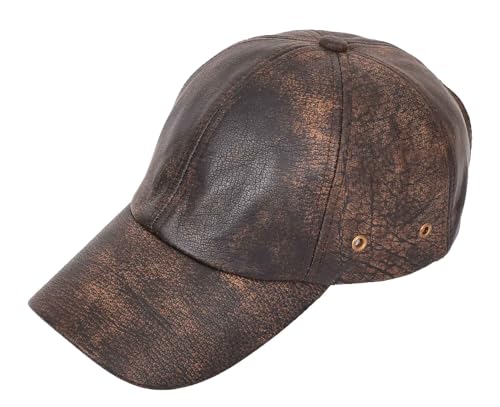 Casquette de baseball en cuir imperméable et réglable toutes saisons - 4