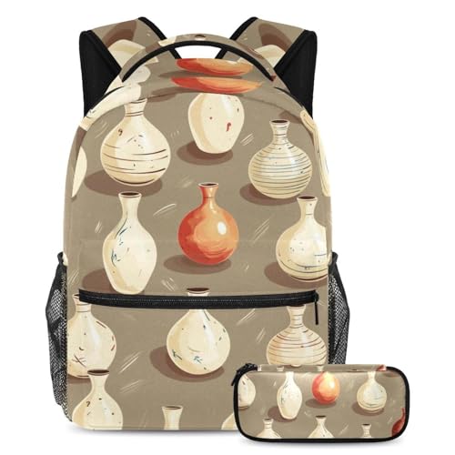 Sac à dos Bowling 85 marron géométrique pour ranger tous vos cours sans abîmer votre dos