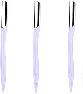 Eyebrow Razors Face Razor Eyebrow Razors for Women Eyebrow Razor Shaver Blades for Face Thermplaning Tools Woman Face Razor Derma Planing Purple 3pcs