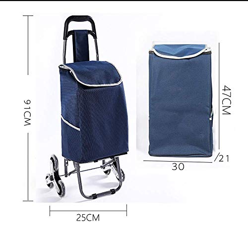 Aluminium-Kletter-Einkaufstrolley mit faltbarem Design für kleine Lasten, multifunktionaler Einkaufswagen für Einkaufen, Reisen und mehr – Bild 4