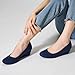 Trary Navy Blue Women's Wedges Heels for Women Pumps Round Toe Mid Heels Comfortable Closed Toe Dressy Shoes Women Pumps Wedge Dress Shoes for Wedding Work Office Party 1.8 Inches