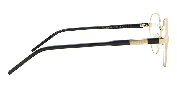 Amazon.com: Gucci GG1162O 001 Gafas redondas doradas para