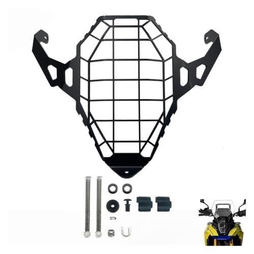 Couvercle de protection de calandre de phare pour V-Strom 800 DE en acier rigide - 2