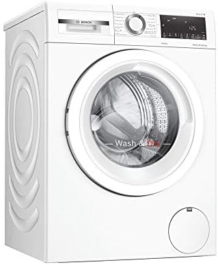 Bosch WNA134U8GB Serie 4 Freestanding Washer Dryer with AutoDry, Wash & Go 60, IronAssist and SpeedPerfect, 8kg/5kg load, 1400rpm spin, White
