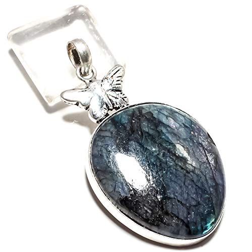 Pendentif labradorite cabochon unique pour sublimer vos tenues de soirée