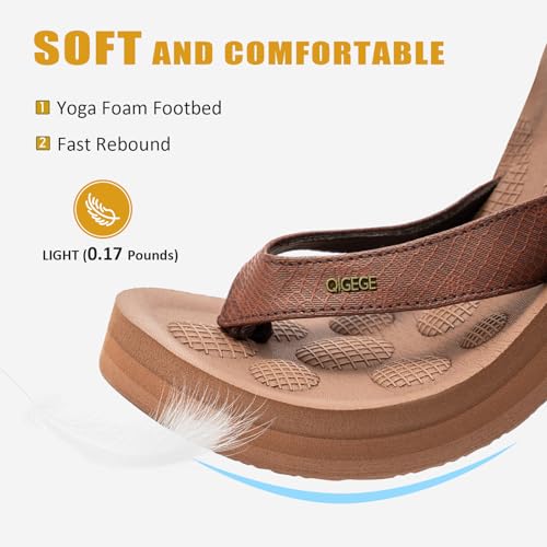 Womens Flip Flops Comfortable Yoga Mat Thong Sandals Non Slip Lightw Walking Slides3