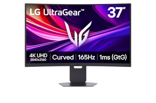 LG Ultragear™ 37G800A-B 37 Zoll Curved 4K UHD VA Gaming Monitor, 165Hz, DisplayHDR™ 600, AMD FreeSync Premium Pro, USB-C (65W), Schwarz