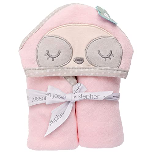 Image of Stephen Joseph Hooded Bath Towel, Sloth, SJ119510