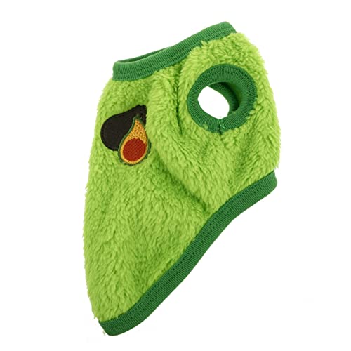 Vêtements en flanelle pour lapin et gilet chaud vert chic pour petit animal de compagnie