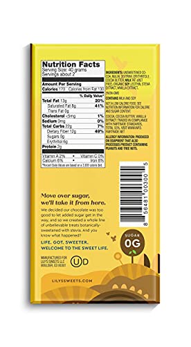 Variety 55% Dark Chocolate Bar Sampler By Lily's | Stevia Sweetened, No Added Sugar, Low-Carb, Keto Friendly | 55% Cocoa | Fair Trade, Gluten-Free & Non-Gmo | 3 Ounce, 4-Pack #TOP4