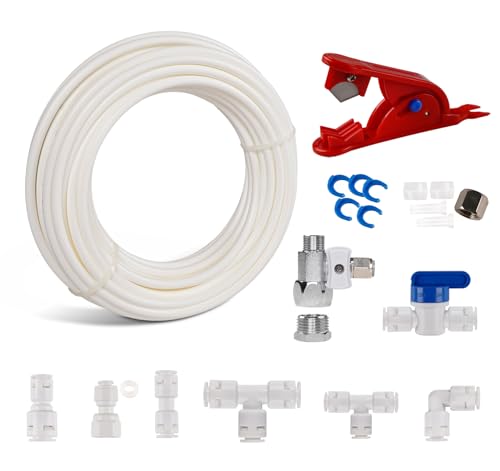 Listado de Refrigerador Daewoo 11 Pies Con Despachador de Agua los 5 más buscados. 46 Kit de línea de agua para refrigerador de 49.2 pies para tubo de suministro de agua de 1/4 pulgadas de diámetro exterior, kit de instalación de nevera para máquina de hielo con...