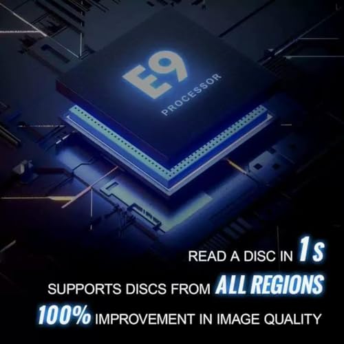 1080P Upscaling DVD Player for TV with HDMI & USB, All Region Code Compatible, Compact Portable CD Player with Remote Control and Cables Included (Not for Bluray) - Image 2