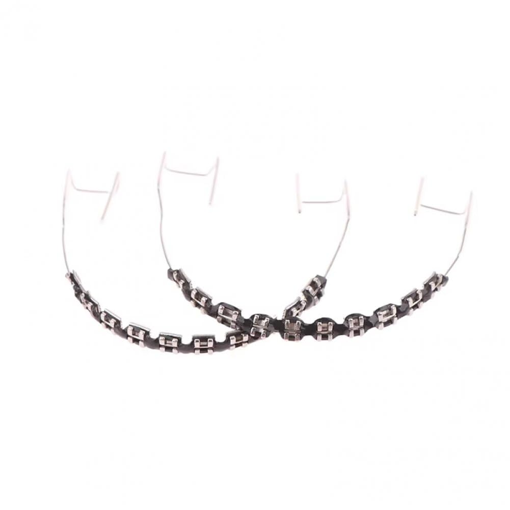 Soporte Gancho Metal Decoración Temporal Dientes Ortodoncia Alambres Ligaduras