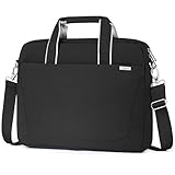 💻【Upgraded Protection Laptop Compartment】: The laptop shoulder bag features a well cushion inner laptop sleeve with velcro strap to separate and secure your laptop/tablet With shockproof Soft Inner and Velvet Linin 360° protective your laptop,Laptop ...