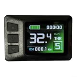 Rackumic EBike Display LCD-7C Farbpanel für KT-Controller 24V 36V 48V SM Anschluss Real Speed Daten Fehler Radfahren Instrument