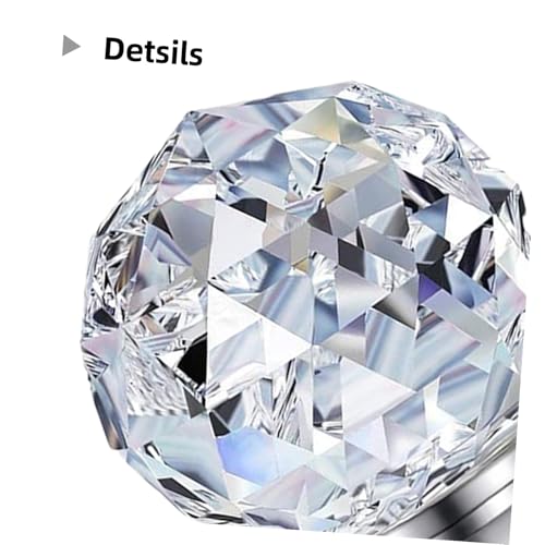 Image of OSALADI Crystal Lamp Finials Diamond Finials for Lamp Shade Clear Screw Topper Decorative for Table or Floor s