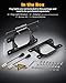 Auxbeam Color Play Series Fog Light Brackets, for Ford Honda Nissan Subaru Acura, Bracket & Adapter Included, Flush Mount Off Road Lights Mounting Kit, 2 Sides, Pair