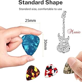 Mediator Guitare Acoustique Médiators Guitare en Celluloïd Médiators pour Guitare avec Boîte en Métal 4 épaisseurs: 0.46… - Les Beatles, Paul McCartney, John Lennon, RIngo Starr, George Harrison Mediator Guitare Acoustique Médiators Guitare en Celluloïd Médiators pour Guitare avec Boîte en Métal 4 épaisseurs: 0.46… – Image 2