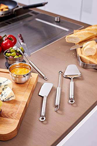 RÖSLE Käsehobel, hochwertiger Käseschneider für Hart- und Schnittkäse, Edelstahl 18/10, spülmaschinengeeignet, Silberfarben – Ansicht 2
