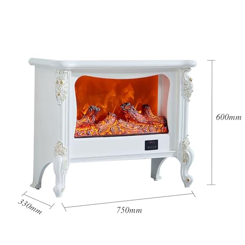 SchAan Electric Fireplace Stove freestanding Electric Fireplace Small European Style Floor or Table Heating Electric Fireplace