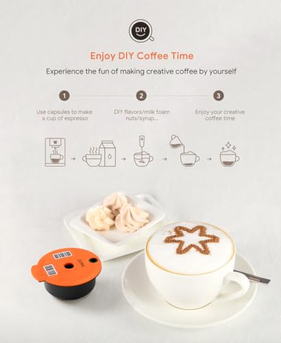 Capsule à café réutilisable pour machine Bosch Tassimo avec filtre 220mL