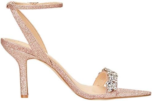 Jewel Badgley Mischka Ojai Crystal Adorned Sculpted Stilettos Rose Gold | Image 5