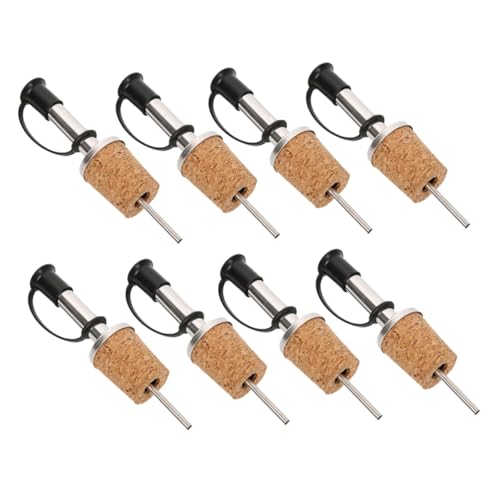 Unomor 8Pcs Wine Pourer Bar Spout for Liquor Bottles for Home Use Friends Oil Vinegar Compatible