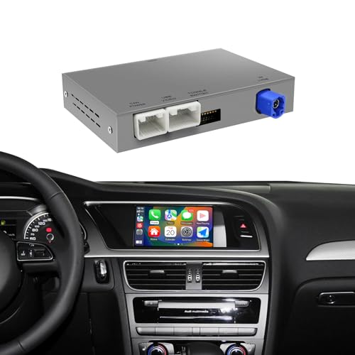 Wireless CarPlay/Android Auto Auto Modifica per Audi A4 2009-2015 AirPlay Mirror Link Supporto Multi-media Telecamera di retromarcia