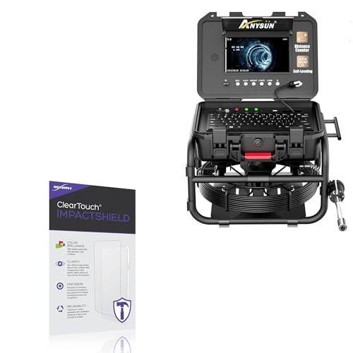 BoxWave Screen Protector Compatible with Anysun Sewer Camera with 512Hz Sonde Transmitter (9 in) - ClearTouch ImpactShield (2-Pack), Impenetrable Screen Protector Flexible Film