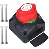 Batterietrennschalter 12V 24V 48V, 275A Batterie Trennschalter, Auto Batterie Hauptschalter Trennschalter, Batteriehauptschalter, Kill Switch Zubehör für Auto Boot Motorrad LKW Wohnmobil Traktor