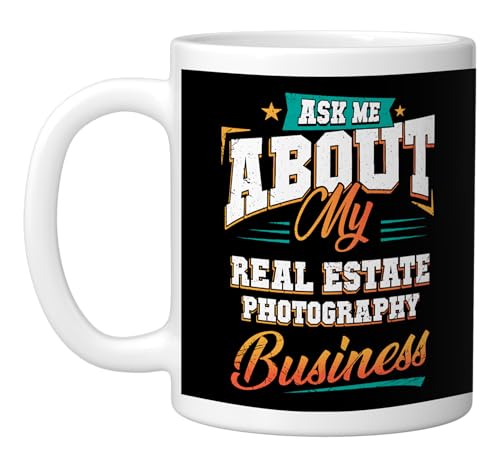 Real Estate Photography Business Ceramic Mug, White