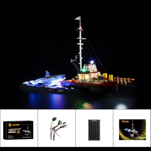 Image of LIGHTAILING Light for Lego-21350 Jaws - Led Lighting Kit Compatible with Lego Building Blocks Model - NOT Included The Model Set