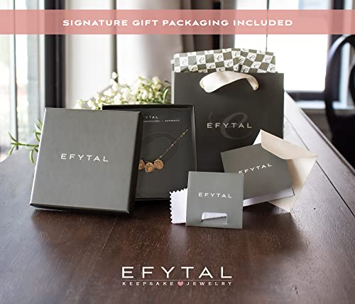 Efytal Initial Necklaces For Women, Tiny 14K Gold-Filled Three Initial Necklace, New Mom Gifts For Women, Gold Initial Necklace For Women, Multiple Initial Necklaces For Women #TOP4