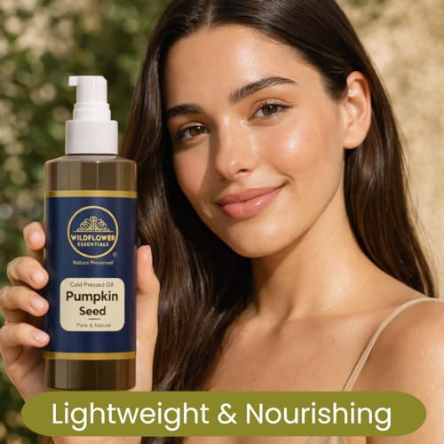 Image of Pumpkin Seed Oil Cold Pressed 100% Pure & Natural (50 ml) For Face, Hair, Skin, Body