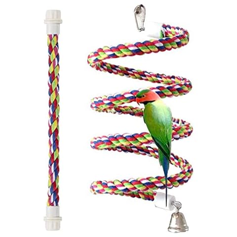 Petsvv Rope Bungee Bird Toy, Small Cover