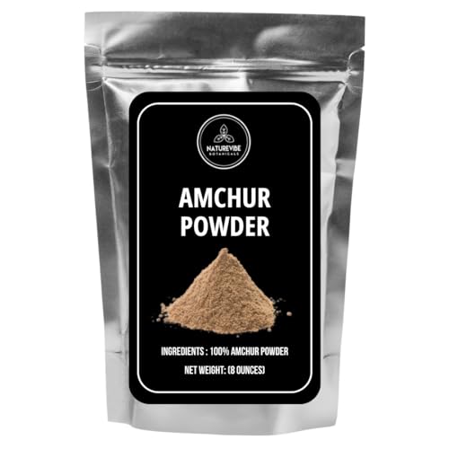 Naturevibe Botanicals Amchur Powder 8 Ounces | Pure and Raw | Non-GMO and Gluten Free | Adds Flavor and Taste