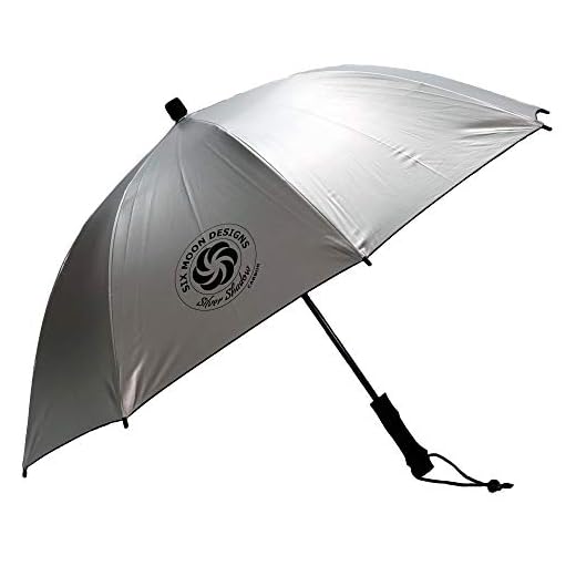 Best backpacker umbrella Ultralight Travel Umbrella Silver Shadow
